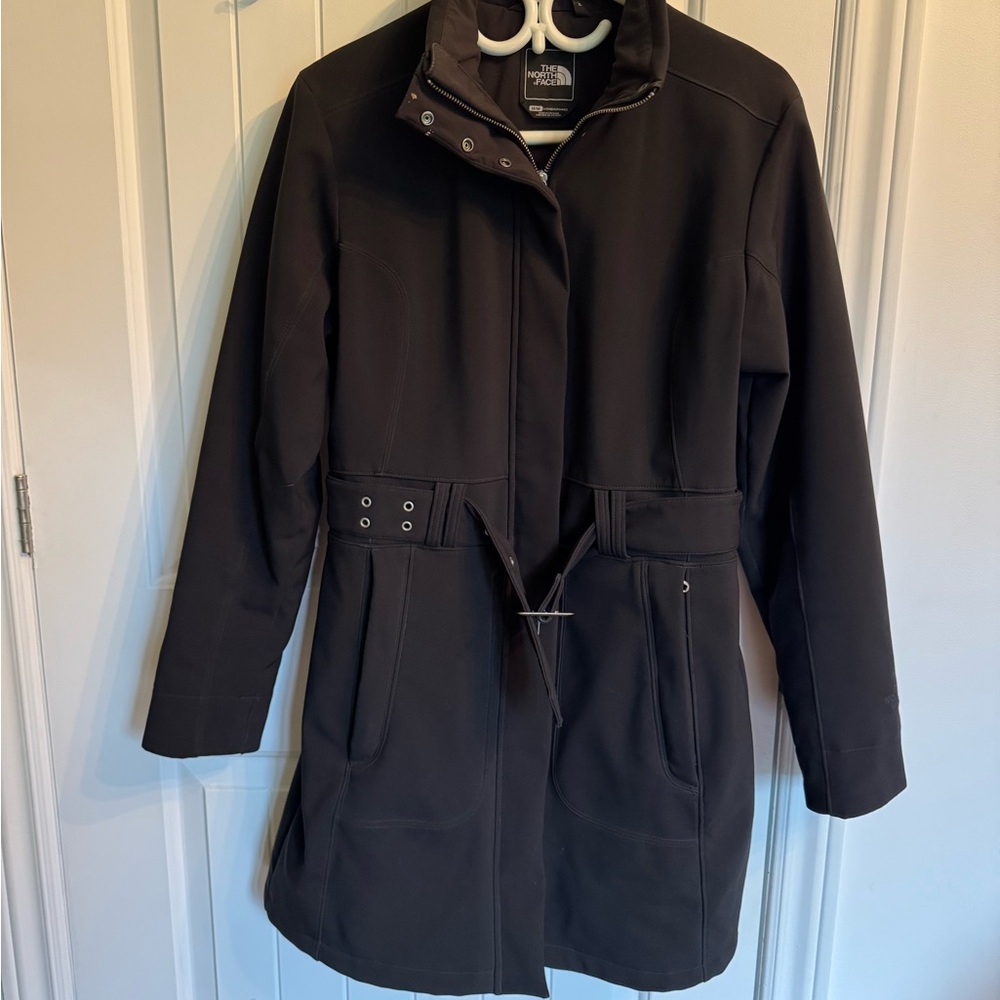 The North Face Black Snow Jacket with High Collar